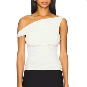 NWT Miaou Lani Sleeveless Drape Tank Top in Cream size Medium